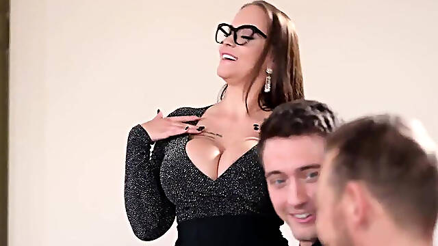 Busty Language Teacher Jennifer Mendez Swaps Studying For First-time