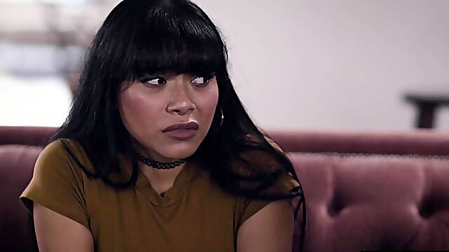 Big tits Asian immigrant maid lets mature powerful boss rail her