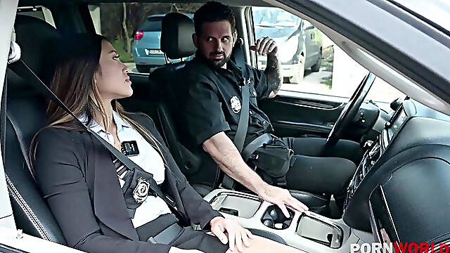 Interracial encounter unfolds at police station