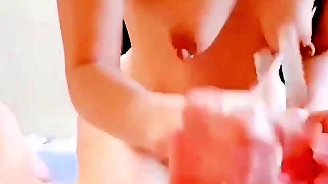 Cheating Korean Girl Gives Handjob to Friend