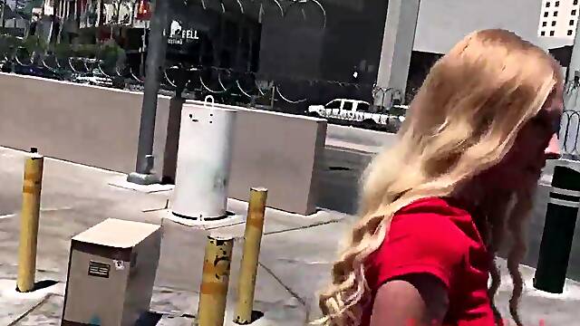 Walk around at the Vegas de-robe, she showcased her panty