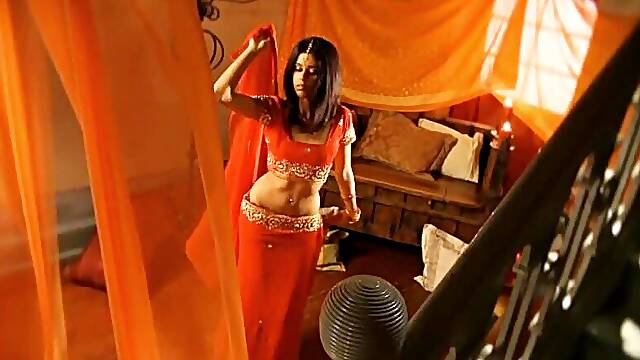 Beautiful Indian Girl Belly Dancing