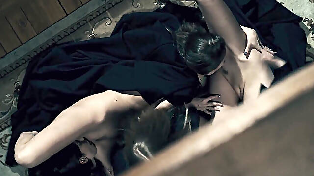 Hot Chicks Mind Controlled by Alien Monsters - wild Lesbian sex