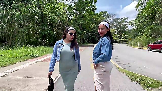 I take advantage of the fact that my girlfriend went on a trip and I fuck her two best friends.