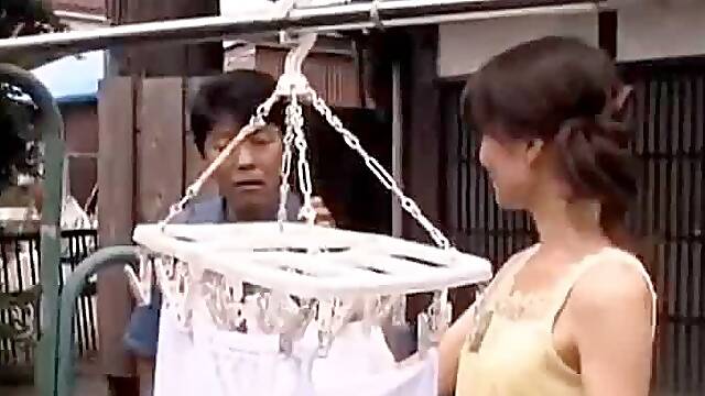 Japanese Wife fucked by husbands friend