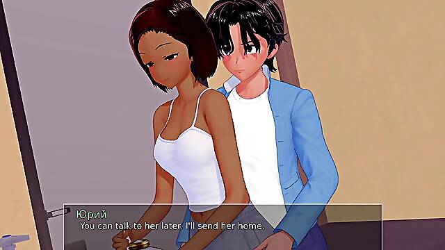 Animated Stepsister Fucks with Tutor in Naughty Game