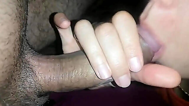 Hot Russian MILF blows big cock, cums in mouth