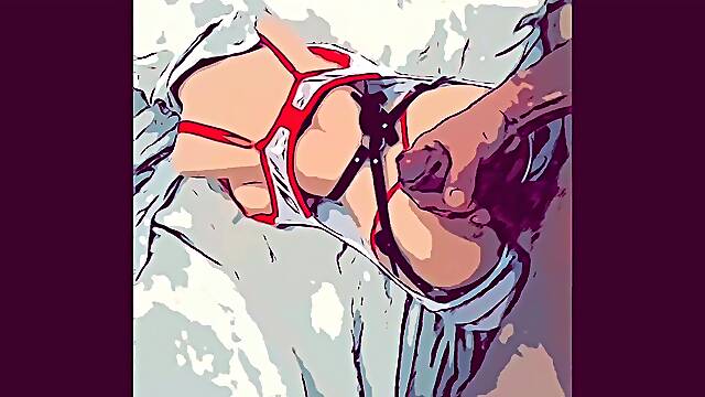 Daddy Super Hero fuck a nice Asian Milf in lingerie moaning loud.