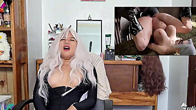 ExotiqFox's Cute Asian MILF gets creampie while moaning