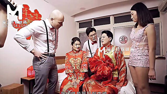 Lewd wedding ceremony with Liang Yun Fei