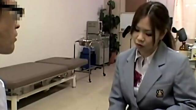 Kinky hot medical exam for a smoking hot Japanese gal