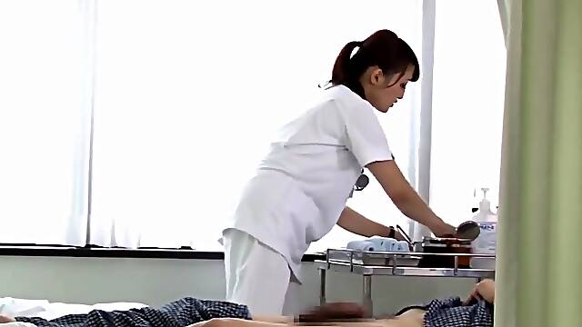 美人ナース連続手コキ 精液採取 nurse handjob clinic hospital sperma semen 精子スペルマ大好き看護婦 性処理看護