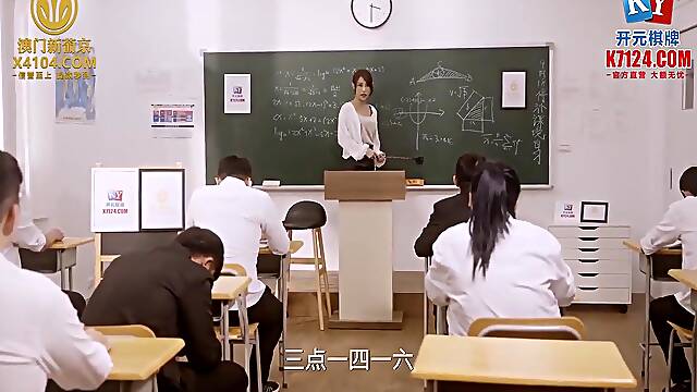 Fucked My Horny Hot Asian Teacher With Her Tight Pussy On Classroom