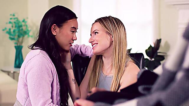 Marriage counselor Kenzie Taylor fucks couple Scarlett Sage and teen Asian