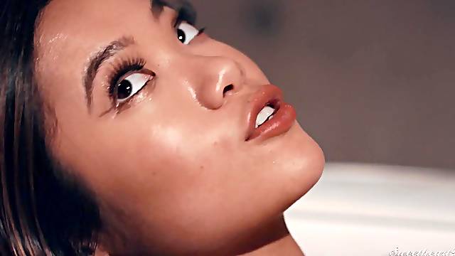 Vina Sky dreams to have lesbian sex with redhead Dani Jensen