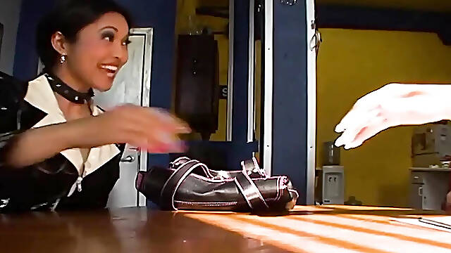 Crystal Punishes Mika Tan By Biting And Hardening Her Breasts!