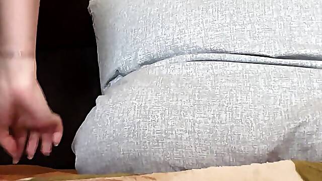 Russian girl caresses herself