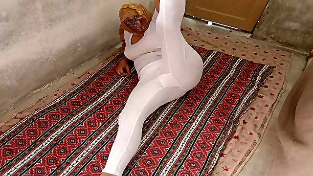Horni step sis exercise with sexy dress she is very hot Girl