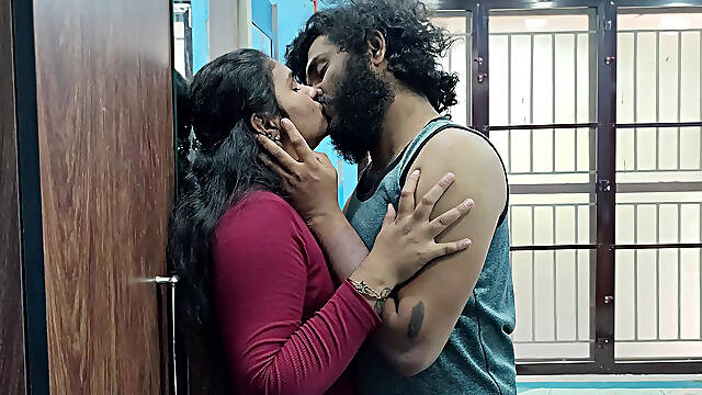 Couple lip lock romance, Malayali hot couple lip lock romance