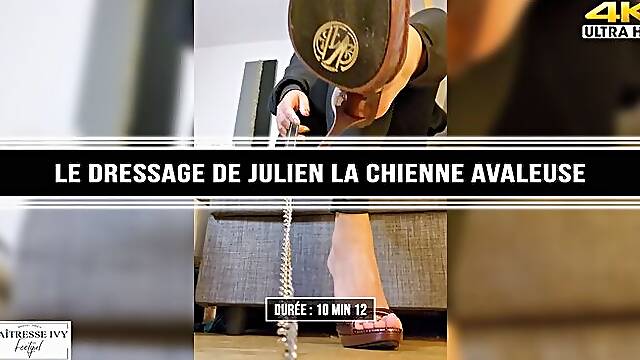 Le dressage de Julien la chienne avaleuse 4K