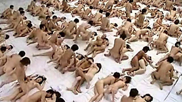 Massive Japanese orgy sports event