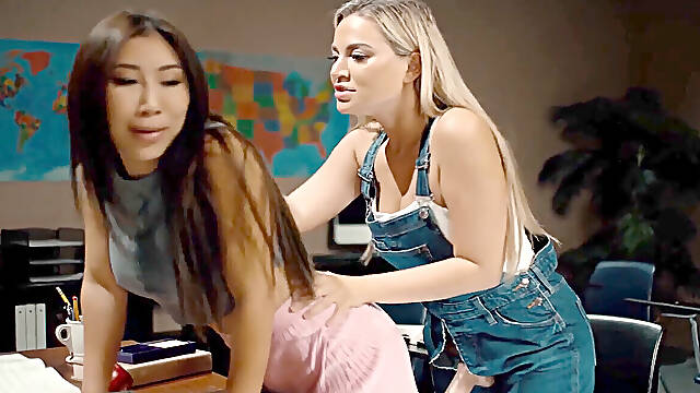 Futa Magic Cock - Blake Blossom Turns Into intercourse hungry tranny And Eats Asian Nicole Doshi Pussy