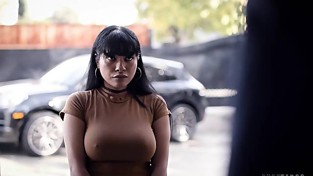 Chesty Aryana Amatista gets her cunt stuffed in the kitchen