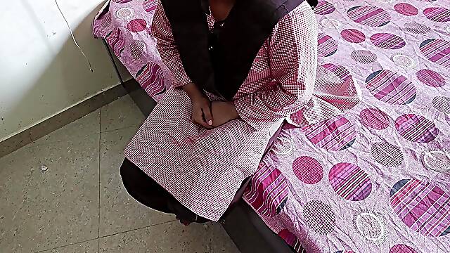 Indian Village College Student Was Painfull Fucked with Boyfriend in Doggy Style Position