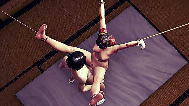 Hatano Miwa Oil Fuck - Big Ass Lifted for Intense Side-Fuck - Virgin Pussy Filled with Cum Japanese 3D Hentai