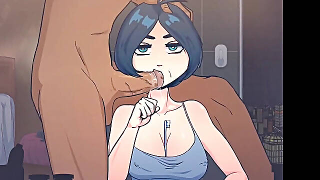 Short Haired Girl Gets Face Fucked When Time Is Stopped HD